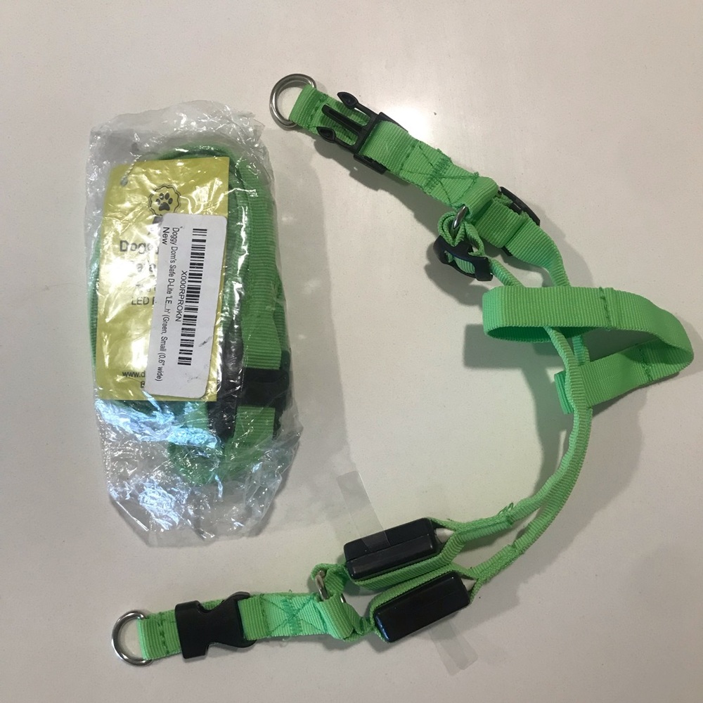 LED Dog Leash and Harness Set